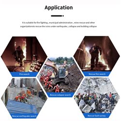 Real Time Talk Life Detector 360° Rotating HD Audio Video Camera Probe and 2-way Talk - Find Living Human in Collapsed Building