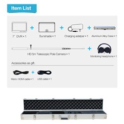 Portable HD Audio Video Life Detector - Find living Human Under Collapsed Building by Earthquake or Other Disasters