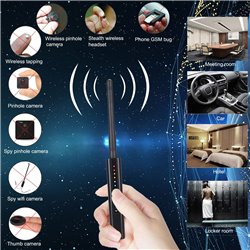 RF Signal Detector,2021 Upgraded Anti-spy Bug Sweeper,Detect Hidden WiFi Spy Cameras, Mobile Phone Signal Bugs, GPS Locators