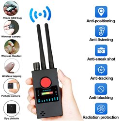 Spy WiFi Camera Detector, Wireless GPS Device Finder Camera Scanner, Multi Functional Anti-Spy GSM RF Singal Finder