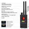 Spy WiFi Camera Detector, Wireless GPS Device Finder Camera Scanner, Multi Functional Anti-Spy GSM RF Singal Finder