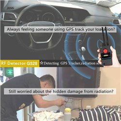 Spy WiFi Camera Detector, Wireless GPS Device Finder Camera Scanner, Multi Functional Anti-Spy GSM RF Singal Finder