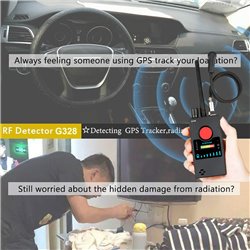 Spy WiFi Camera Detector, Wireless GPS Device Finder Camera Scanner, Multi Functional Anti-Spy GSM RF Singal Finder