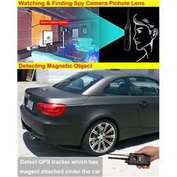 Spy WiFi Camera Detector, Wireless GPS Device Finder Camera Scanner, Multi Functional Anti-Spy GSM RF Singal Finder