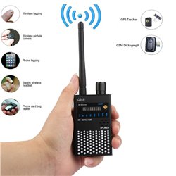 RF Bug Detector,Anti-Spy Hidden WiFi Camera Finder, High Sensitive Wireless Bug Eavesdrop, Wiretap Device Sweeper