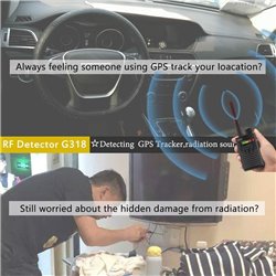 RF Bug Detector,Anti-Spy Hidden WiFi Camera Finder, High Sensitive Wireless Bug Eavesdrop, Wiretap Device Sweeper