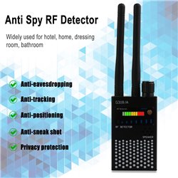 RF Signal Detector, Dual Antenna High Sensitivity Wireless Spy Camera Detector, GSM Device Finder Personal Privacy Protection