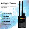 RF Signal Detector, Dual Antenna High Sensitivity Wireless Spy Camera Detector, GSM Device Finder Personal Privacy Protection