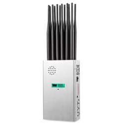 12 Antennas Plus 2G 3G 4G 5G Cell Phone Signal Jammer GPS 5.2G 5.8G WIFI With LED Screen Display
