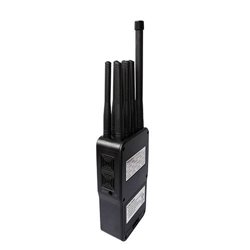 Handheld Cell Phone Jammer with leather Case 8 Bands CellPhone 4G LTE Wimax WIFI GPS Signal Jammer