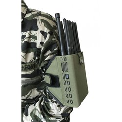 10 Watt Handheld Combination Jammer - 10 Channel Output to Blocks GSM PHS PCS CDMA 4G LTE Wimax WiFi 5G All in One