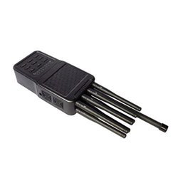 Handheld Cell Phone Jammer with leather Case 8 Bands CellPhone 4G LTE Wimax WIFI GPS Signal Jammer