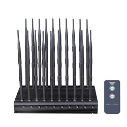 20 Antennas 2G 3G 4G 5G Mobile Phone 3.5G 3.7G WiFi RF VHF UHF Lojack All Frequencies Cell Phone Signal Jammer w Remote Control
